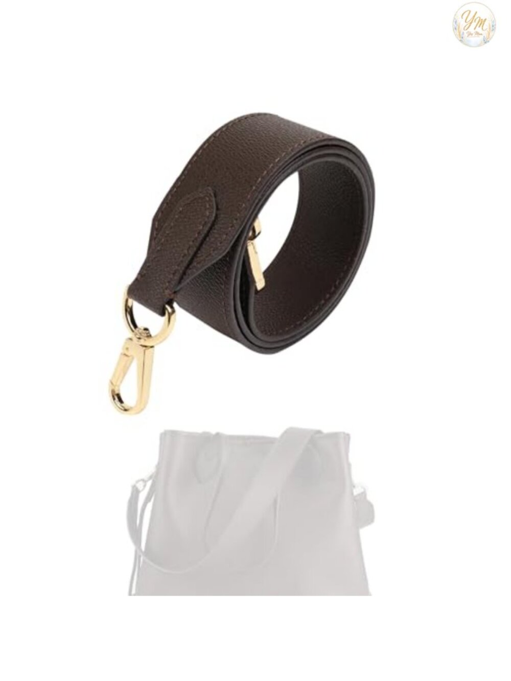 Vachetta Leather Strap Double Sided Usable Cowhide Crossbody Purse Handbag